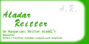 aladar reitter business card